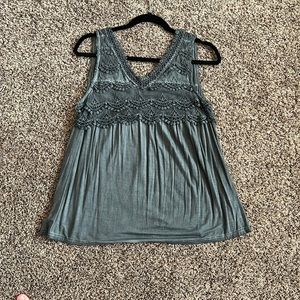 Pol, Small, gray, washed out look, tank top